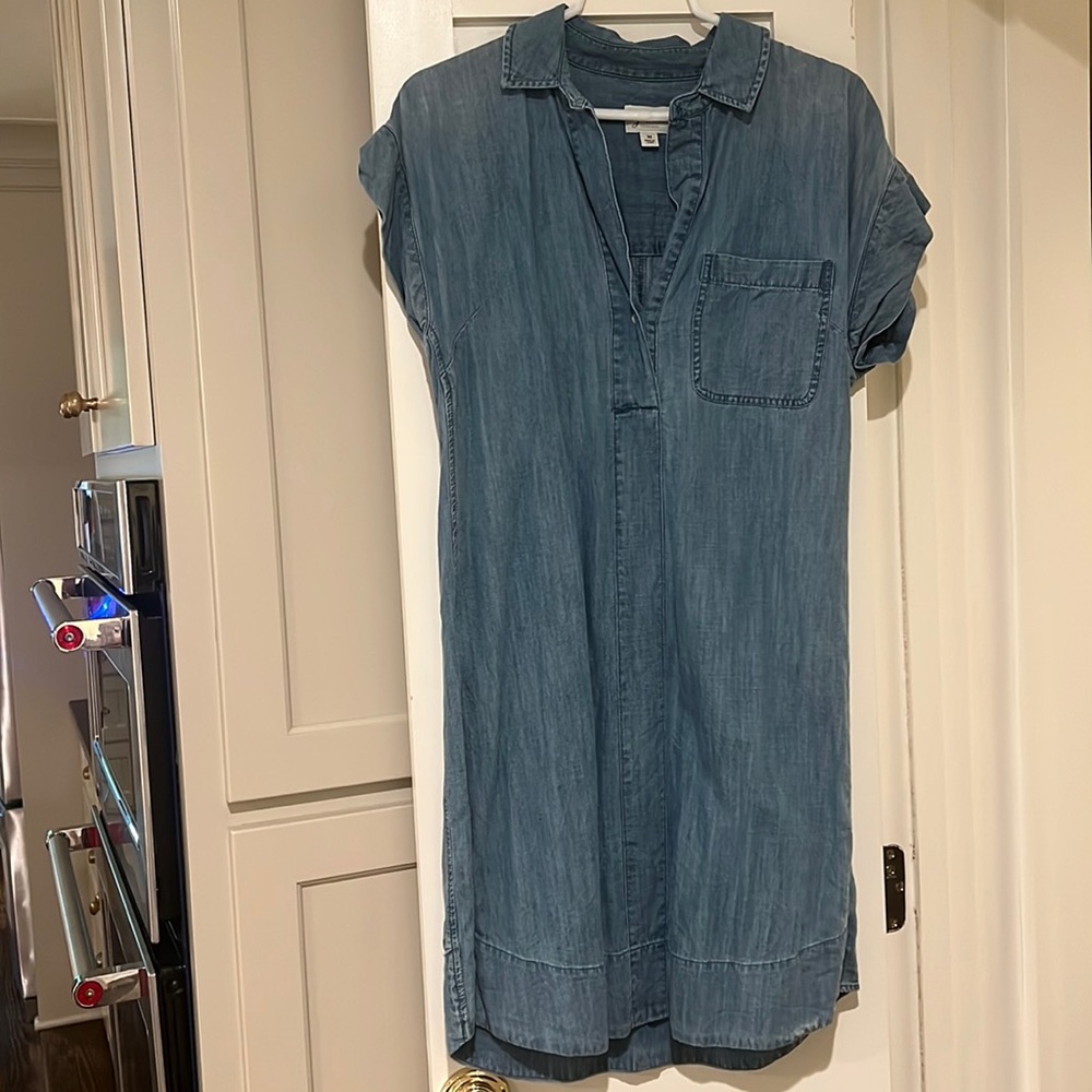 Medium j crew denim dress